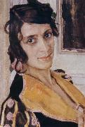 Alexander Yakovlevich GOLOVIN The Spanish woman at Balcony France oil painting artist